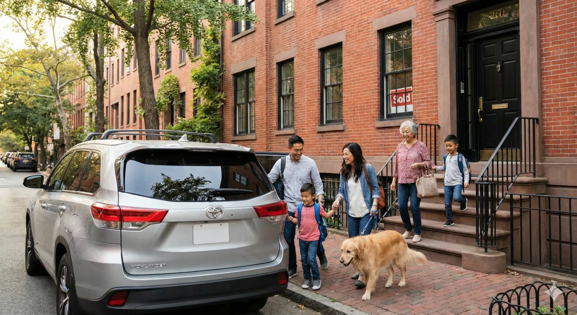 Family getting into car scaled